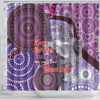 Personalised Australia Koala NAIDOC 2024 Shower Curtain Keep the Fire Burning