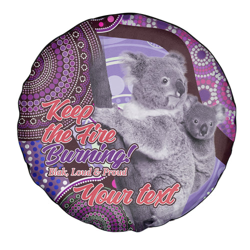Personalised Australia Koala NAIDOC 2024 Spare Tire Cover Keep the Fire Burning