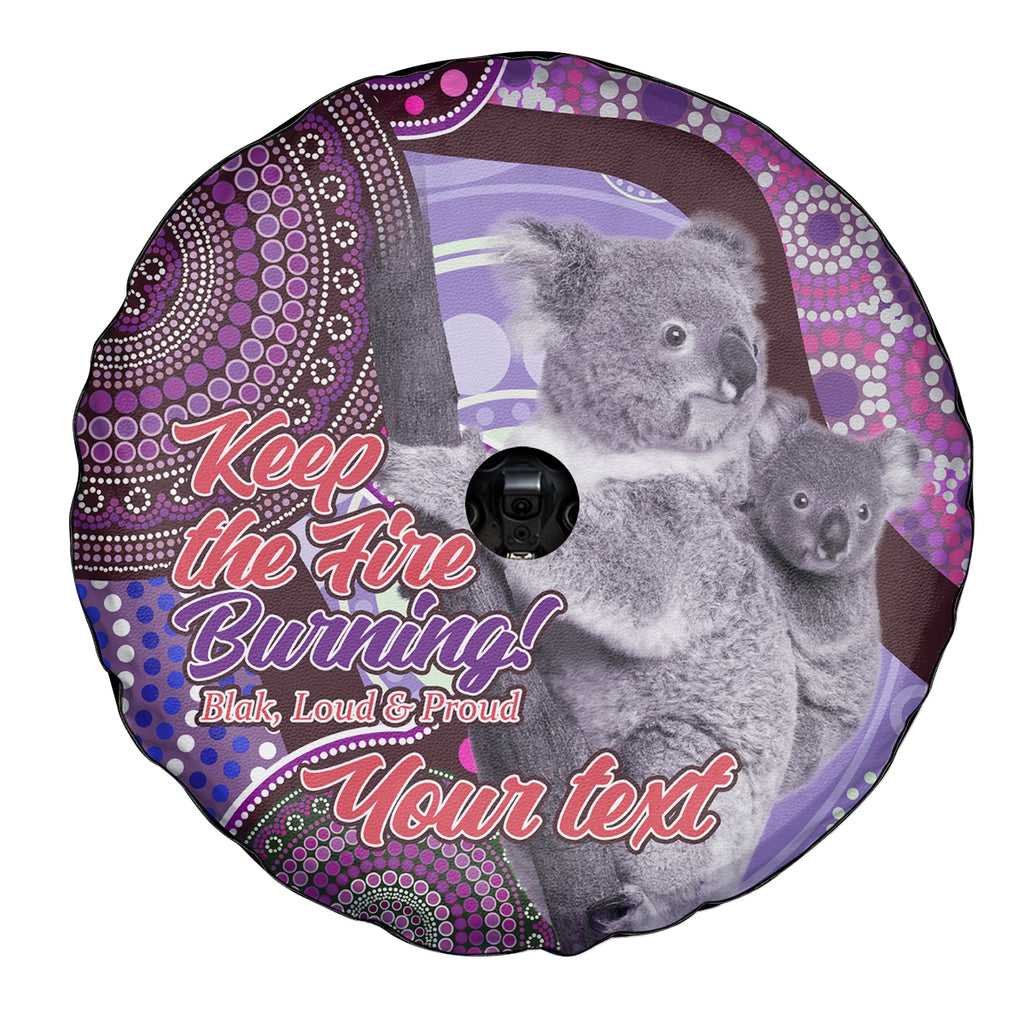 Personalised Australia Koala NAIDOC 2024 Spare Tire Cover Keep the Fire Burning