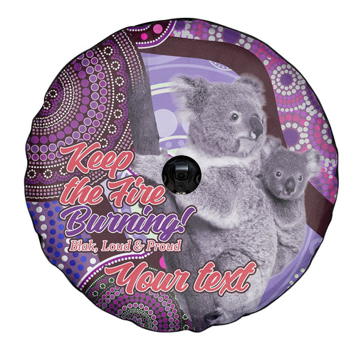 Personalised Australia Koala NAIDOC 2024 Spare Tire Cover Keep the Fire Burning