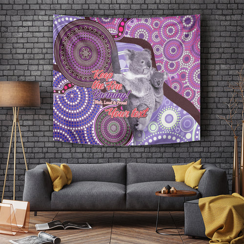 Personalised Australia Koala NAIDOC 2024 Tapestry Keep the Fire Burning