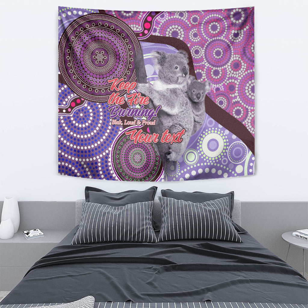 Personalised Australia Koala NAIDOC 2024 Tapestry Keep the Fire Burning