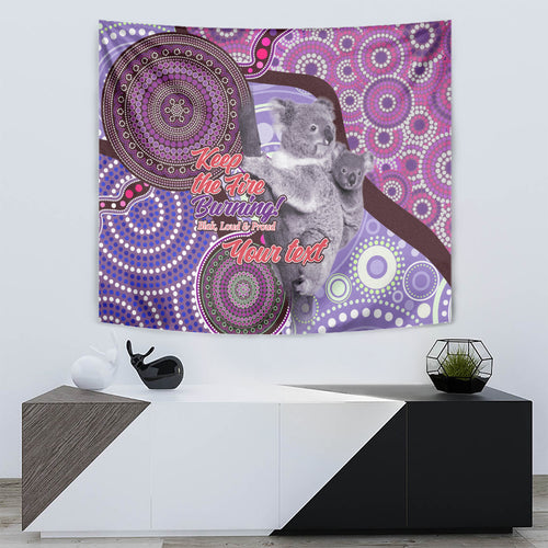 Personalised Australia Koala NAIDOC 2024 Tapestry Keep the Fire Burning