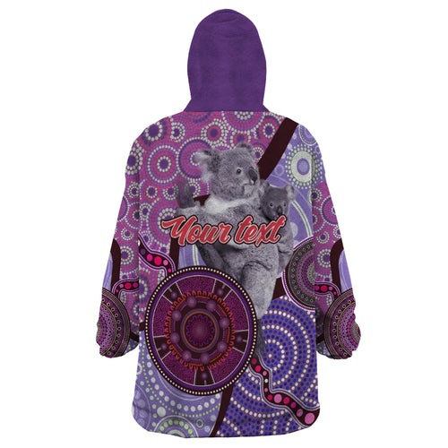 Personalised Australia Koala NAIDOC 2024 Wearable Blanket Hoodie Keep the Fire Burning