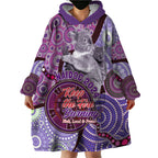 Personalised Australia Koala NAIDOC 2024 Wearable Blanket Hoodie Keep the Fire Burning