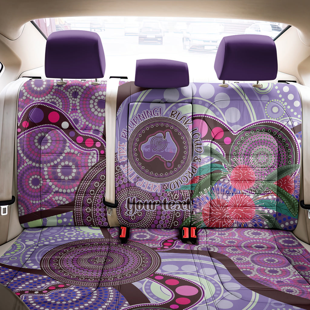 Personalised Australia NAIDOC 2024 Back Car Seat Cover Keep the Fire Burning Hakea Flowers