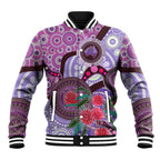 Personalised Australia NAIDOC 2024 Baseball Jacket Keep the Fire Burning Hakea Flowers