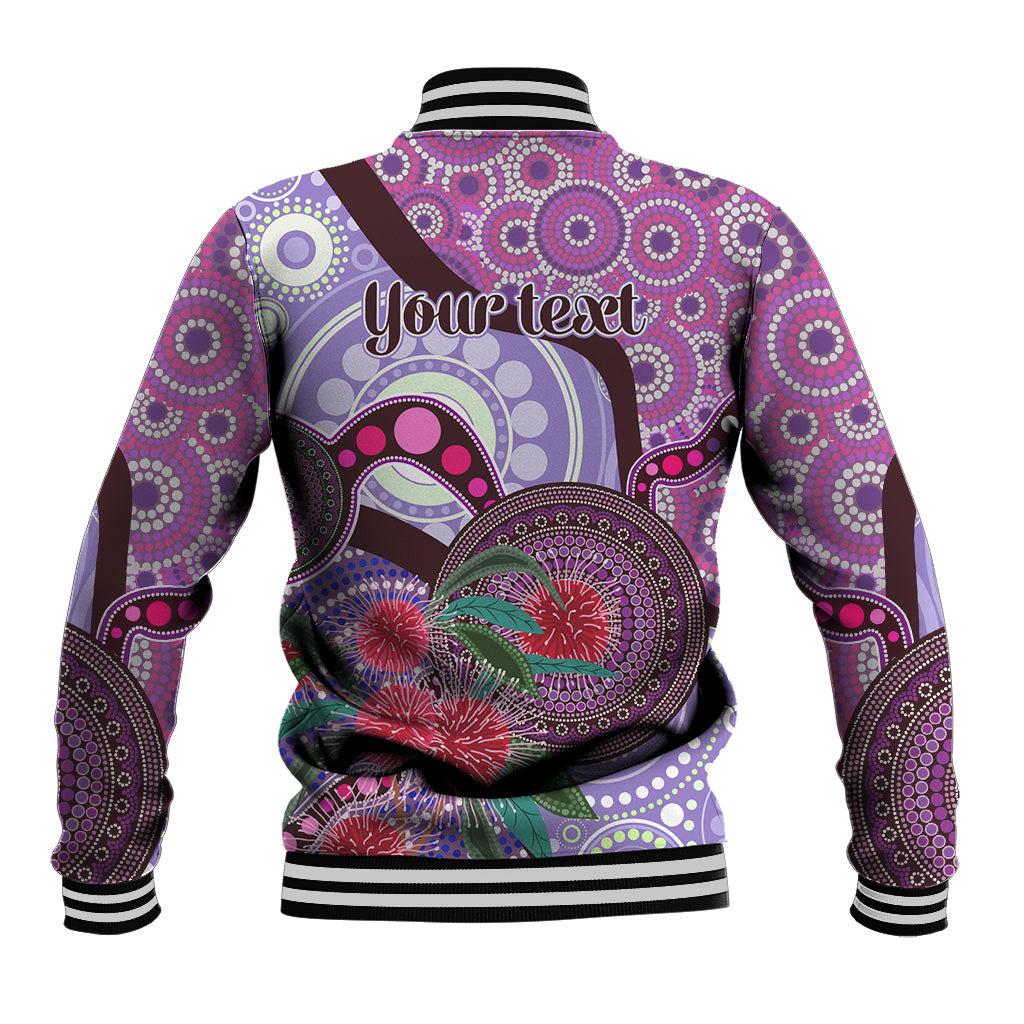 Personalised Australia NAIDOC 2024 Baseball Jacket Keep the Fire Burning Hakea Flowers