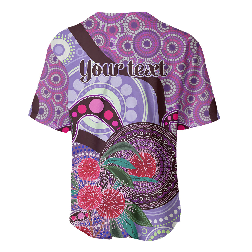 Personalised Australia NAIDOC 2024 Baseball Jersey Keep the Fire Burning Hakea Flowers