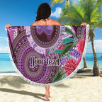Personalised Australia NAIDOC 2024 Beach Blanket Keep the Fire Burning Hakea Flowers
