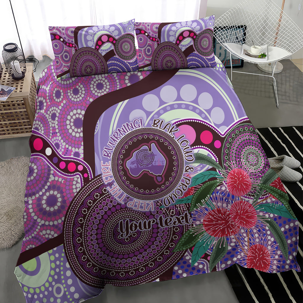 Personalised Australia NAIDOC 2024 Bedding Set Keep the Fire Burning Hakea Flowers