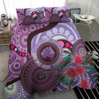 Personalised Australia NAIDOC 2024 Bedding Set Keep the Fire Burning Hakea Flowers