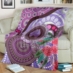 Personalised Australia NAIDOC 2024 Blanket Keep the Fire Burning Hakea Flowers