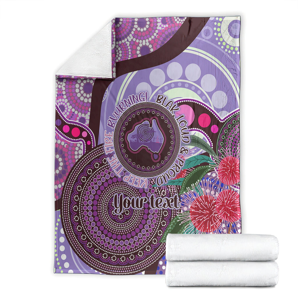 Personalised Australia NAIDOC 2024 Blanket Keep the Fire Burning Hakea Flowers