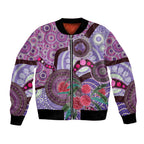 Personalised Australia NAIDOC 2024 Bomber Jacket Keep the Fire Burning Hakea Flowers