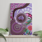 Personalised Australia NAIDOC 2024 Canvas Wall Art Keep the Fire Burning Hakea Flowers