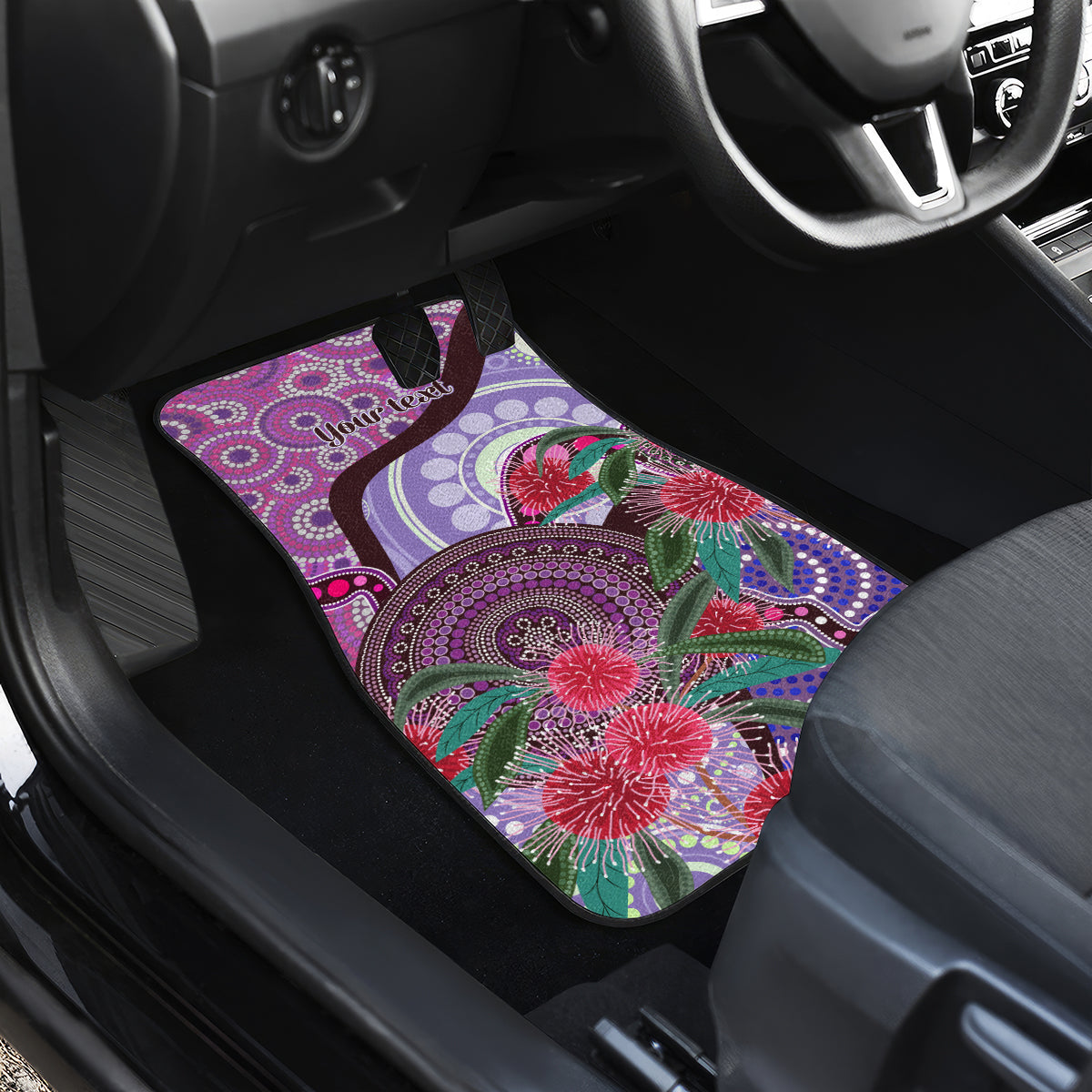 Personalised Australia NAIDOC 2024 Car Mats Keep the Fire Burning Hakea Flowers