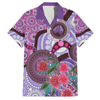 Personalised Australia NAIDOC 2024 Family Matching Long Sleeve Bodycon Dress and Hawaiian Shirt Keep the Fire Burning Hakea Flowers