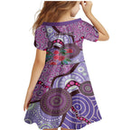 Personalised Australia NAIDOC 2024 Family Matching Mermaid Dress and Hawaiian Shirt Keep the Fire Burning Hakea Flowers
