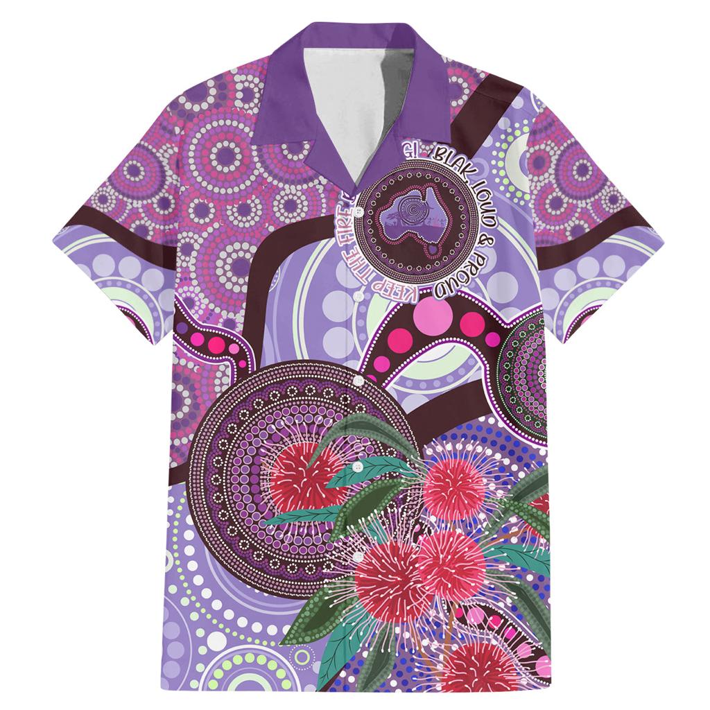 Personalised Australia NAIDOC 2024 Family Matching Mermaid Dress and Hawaiian Shirt Keep the Fire Burning Hakea Flowers