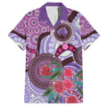 Personalised Australia NAIDOC 2024 Family Matching Summer Maxi Dress and Hawaiian Shirt Keep the Fire Burning Hakea Flowers