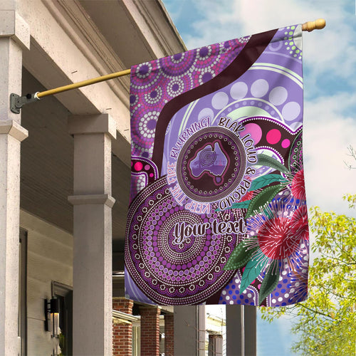Personalised Australia NAIDOC 2024 Garden Flag Keep the Fire Burning Hakea Flowers