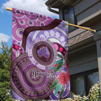 Personalised Australia NAIDOC 2024 Garden Flag Keep the Fire Burning Hakea Flowers