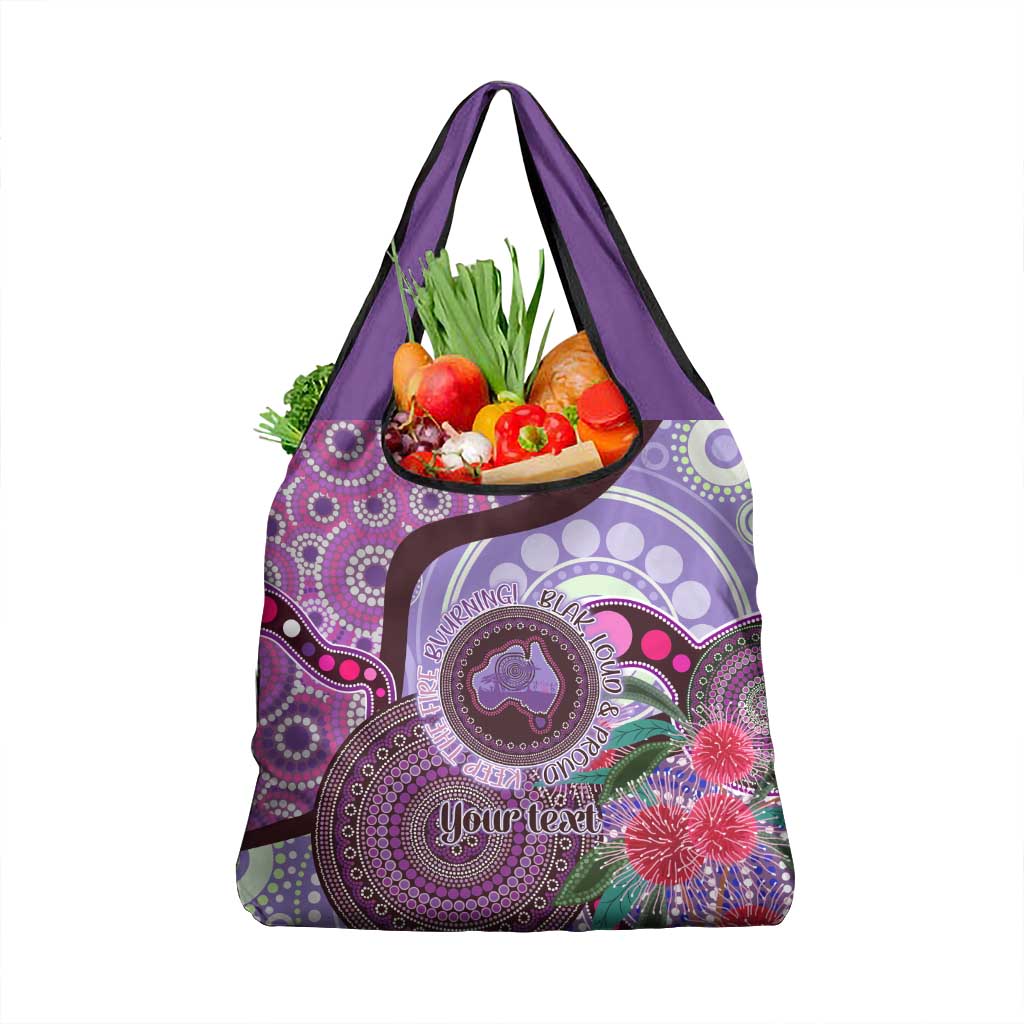 Personalised Australia NAIDOC 2024 Grocery Bag Keep the Fire Burning Hakea Flowers