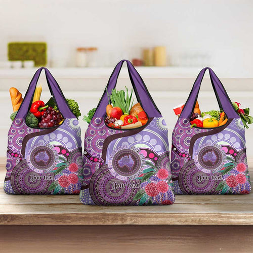 Personalised Australia NAIDOC 2024 Grocery Bag Keep the Fire Burning Hakea Flowers