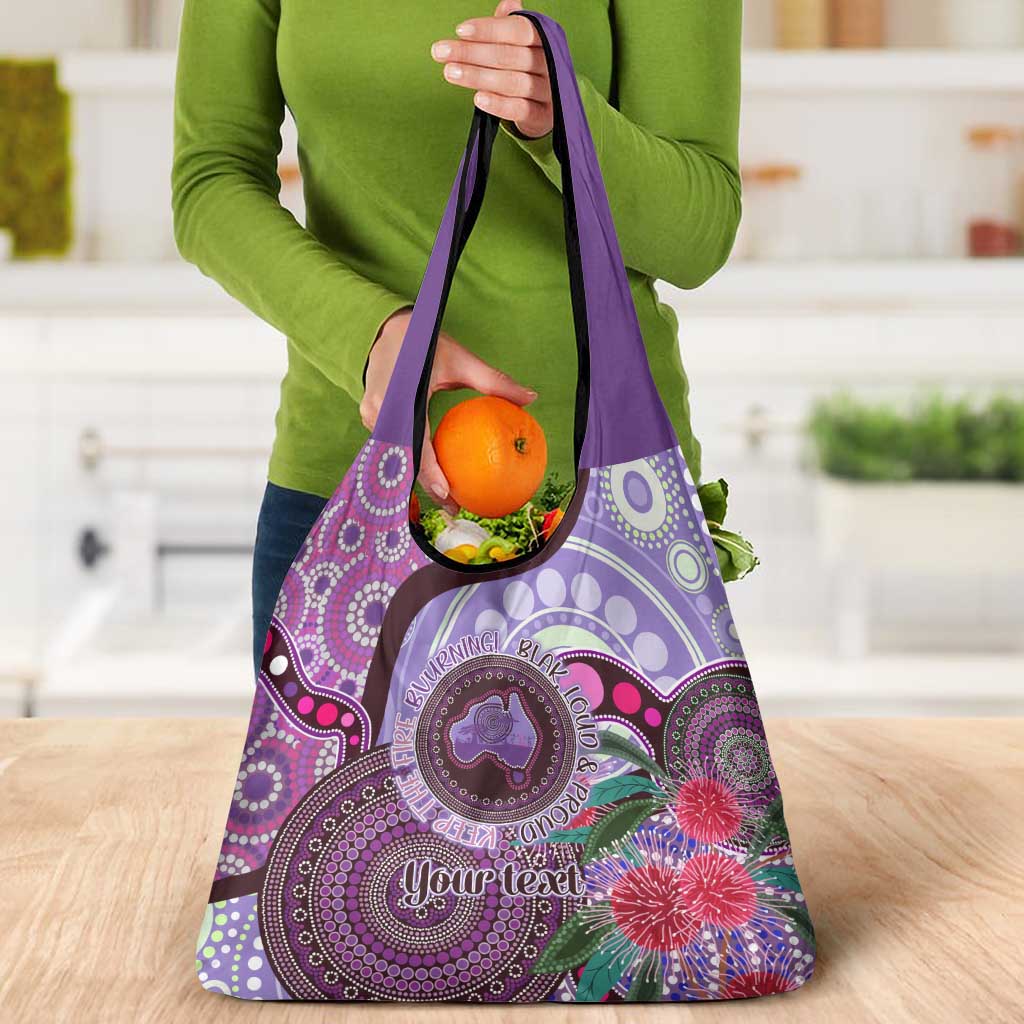 Personalised Australia NAIDOC 2024 Grocery Bag Keep the Fire Burning Hakea Flowers