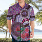 Personalised Australia NAIDOC 2024 Hawaiian Shirt Keep the Fire Burning Hakea Flowers