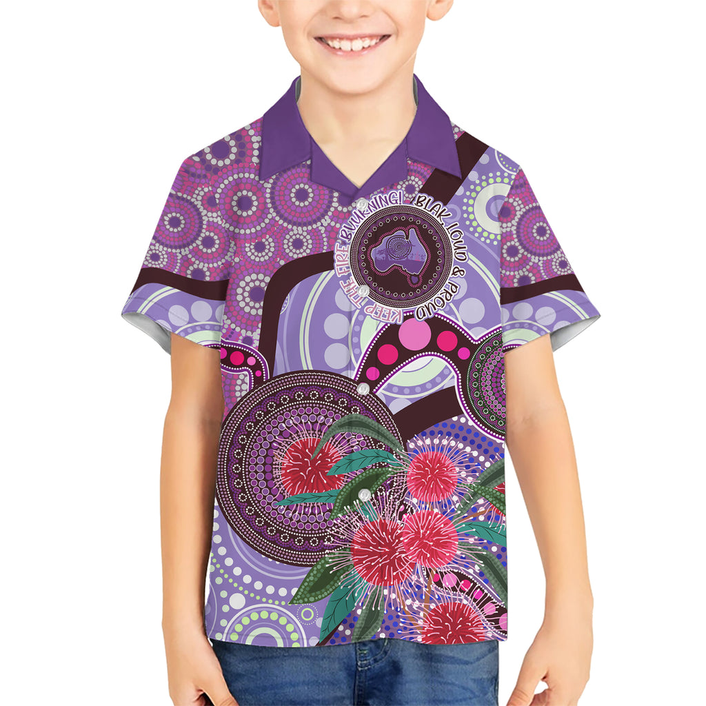 Personalised Australia NAIDOC 2024 Hawaiian Shirt Keep the Fire Burning Hakea Flowers