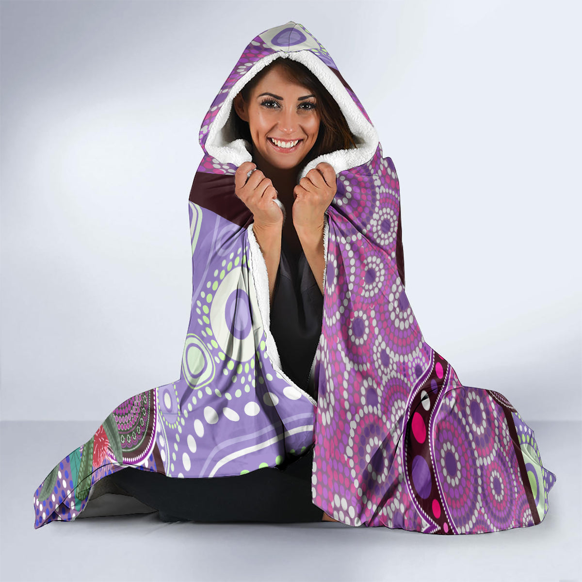 Personalised Australia NAIDOC 2024 Hooded Blanket Keep the Fire Burning Hakea Flowers