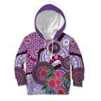 Personalised Australia NAIDOC 2024 Kid Hoodie Keep the Fire Burning Hakea Flowers