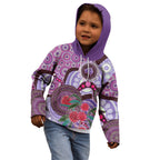 Personalised Australia NAIDOC 2024 Kid Hoodie Keep the Fire Burning Hakea Flowers