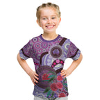 Personalised Australia NAIDOC 2024 Kid T Shirt Keep the Fire Burning Hakea Flowers