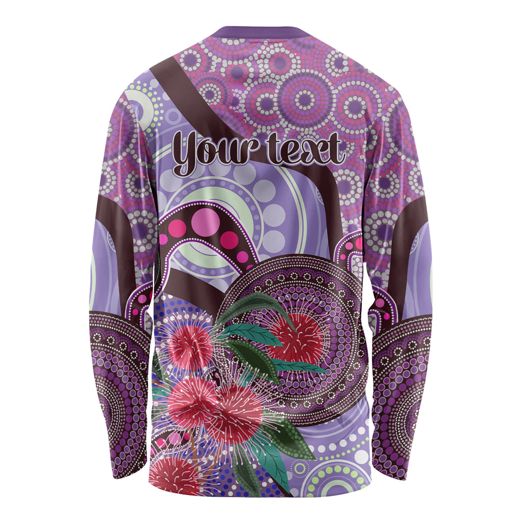 Personalised Australia NAIDOC 2024 Long Sleeve Shirt Keep the Fire Burning Hakea Flowers