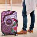 Personalised Australia NAIDOC 2024 Luggage Cover Keep the Fire Burning Hakea Flowers