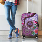 Personalised Australia NAIDOC 2024 Luggage Cover Keep the Fire Burning Hakea Flowers