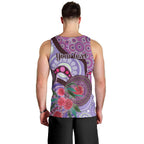 Personalised Australia NAIDOC 2024 Men Tank Top Keep the Fire Burning Hakea Flowers