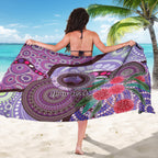 Personalised Australia NAIDOC 2024 Sarong Keep the Fire Burning Hakea Flowers