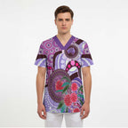 Personalised Australia NAIDOC 2024 Scrub Top Keep the Fire Burning Hakea Flowers - Aussie Hoodie