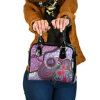 Personalised Australia NAIDOC 2024 Shoulder Handbag Keep the Fire Burning Hakea Flowers