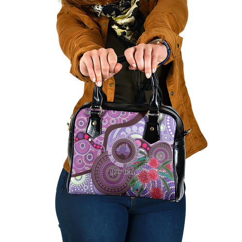 Personalised Australia NAIDOC 2024 Shoulder Handbag Keep the Fire Burning Hakea Flowers