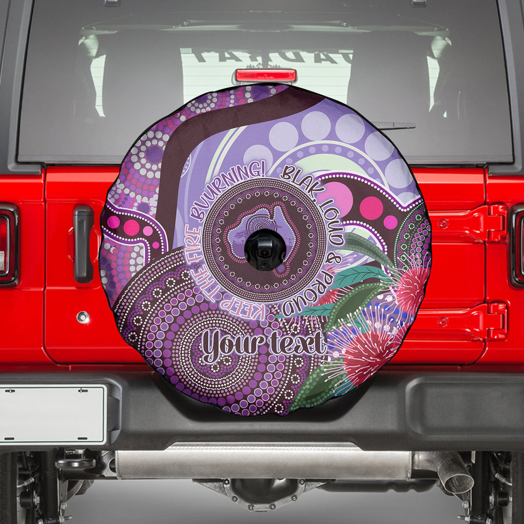 Personalised Australia NAIDOC 2024 Spare Tire Cover Keep the Fire Burning Hakea Flowers