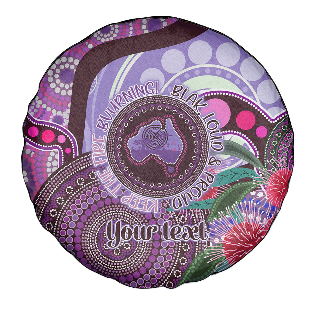 Personalised Australia NAIDOC 2024 Spare Tire Cover Keep the Fire Burning Hakea Flowers
