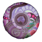 Personalised Australia NAIDOC 2024 Spare Tire Cover Keep the Fire Burning Hakea Flowers
