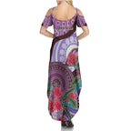 Personalised Australia NAIDOC 2024 Summer Maxi Dress Keep the Fire Burning Hakea Flowers