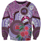 Personalised Australia NAIDOC 2024 Sweatshirt Keep the Fire Burning Hakea Flowers