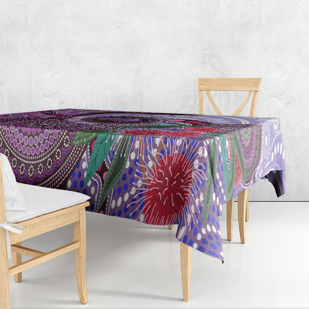Personalised Australia NAIDOC 2024 Tablecloth Keep the Fire Burning Hakea Flowers